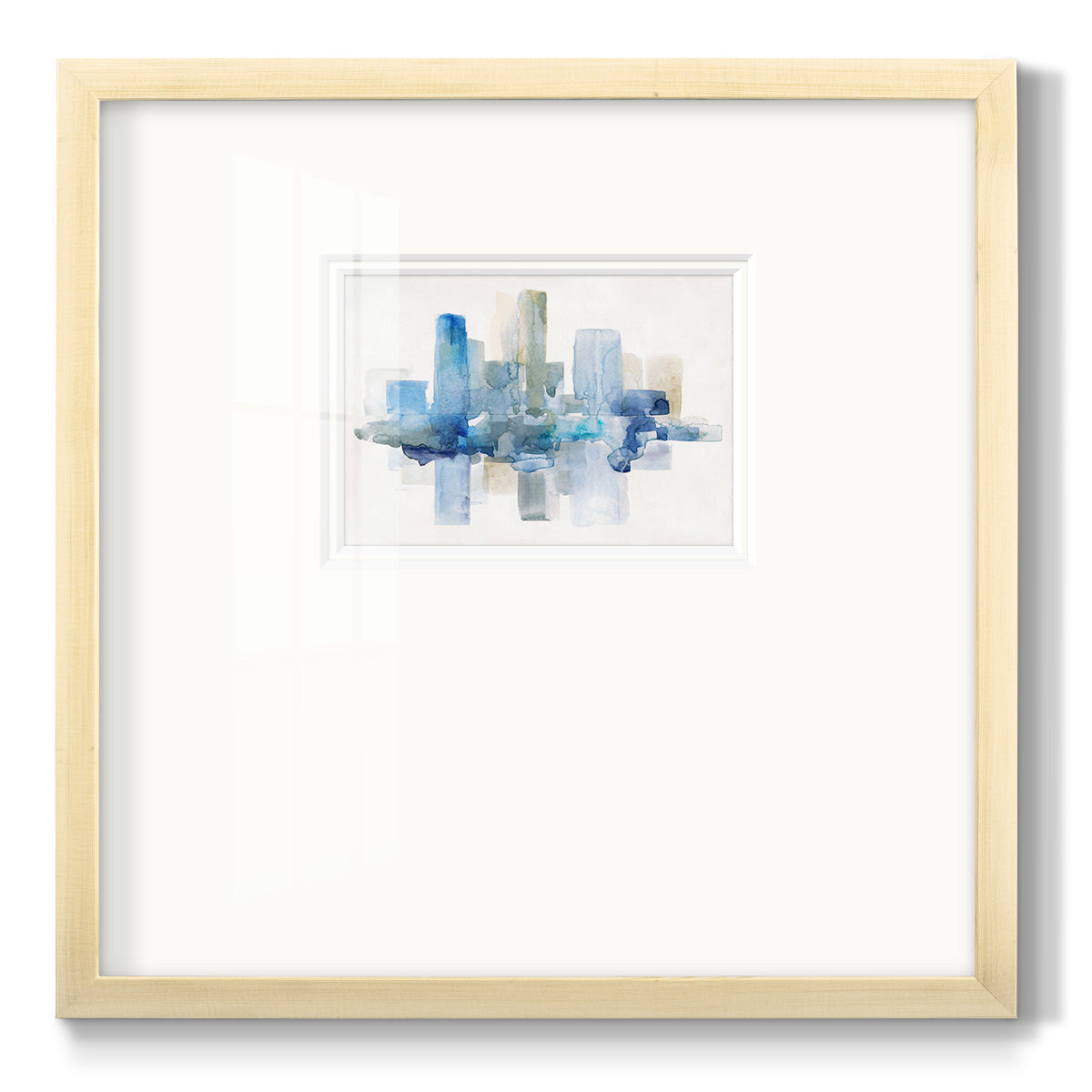 Soft Skyline II - Double Matboard Framed Print