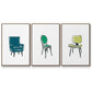 Take a Seat VI - Floater Framed Canvas Set