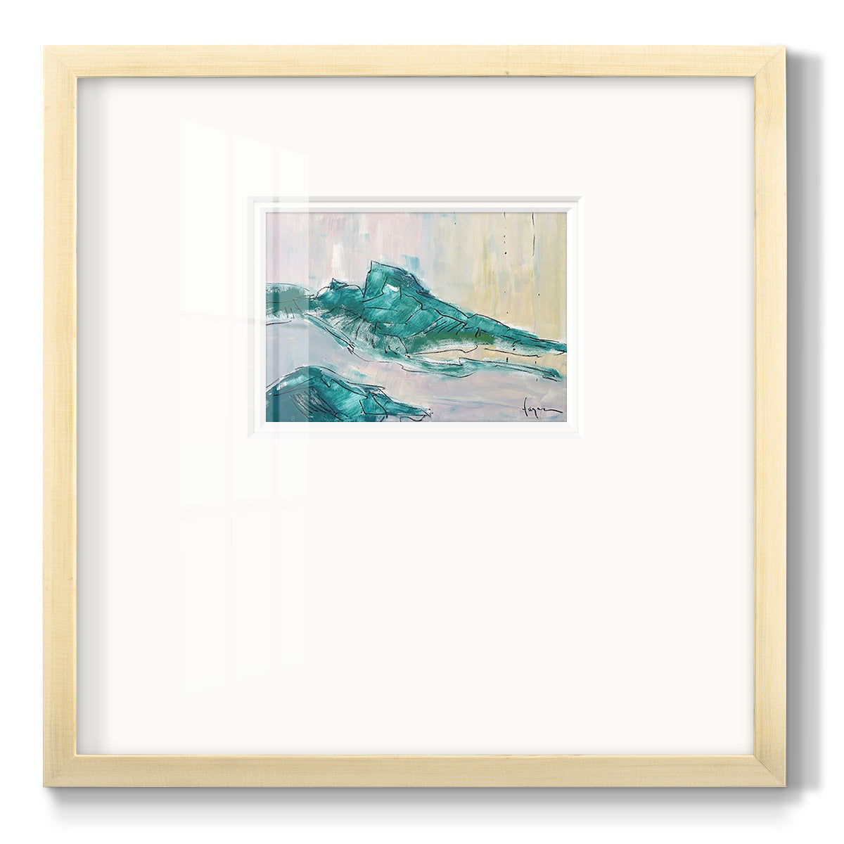 No tears for the Mountain - Double Matboard Framed Print