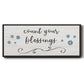 Count Blessings - Floater Framed Canvas Print