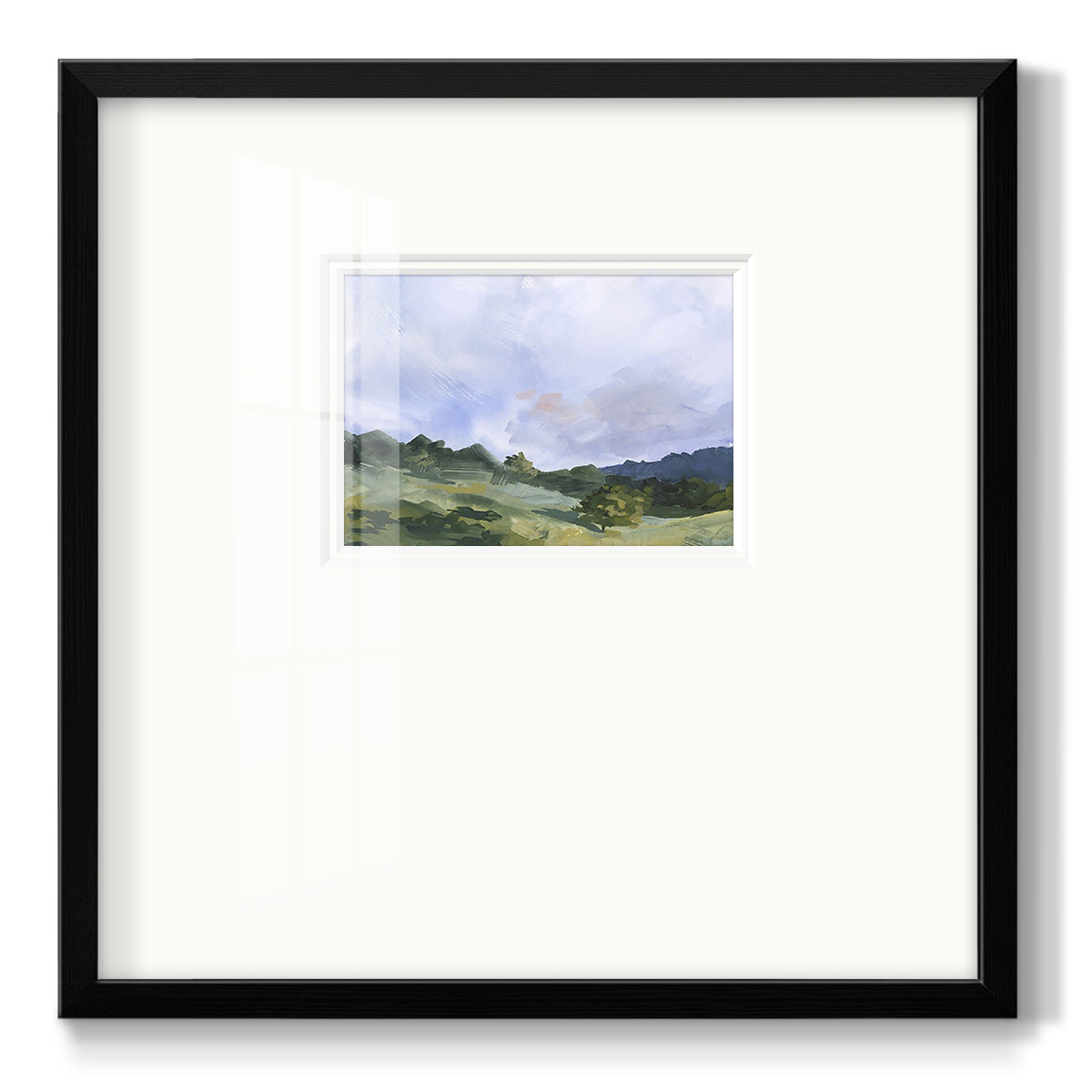 Pastoral Horizons I Premium Framed Print Double Matboard