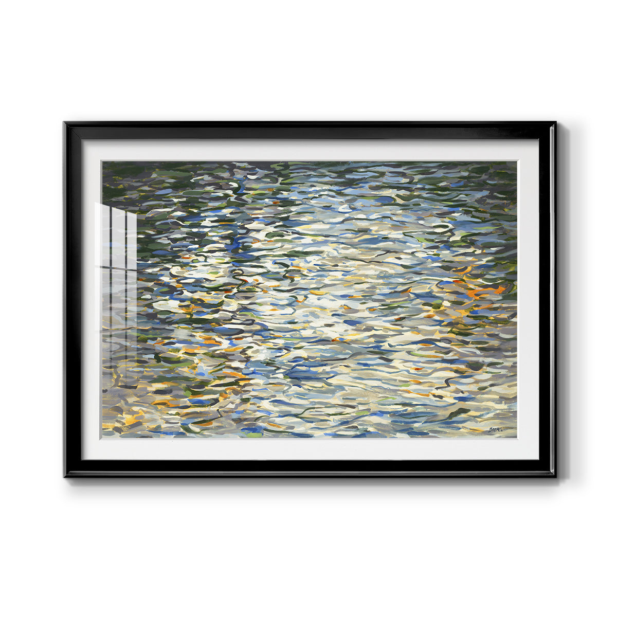 Water Reflections - Modern Framed Art Print