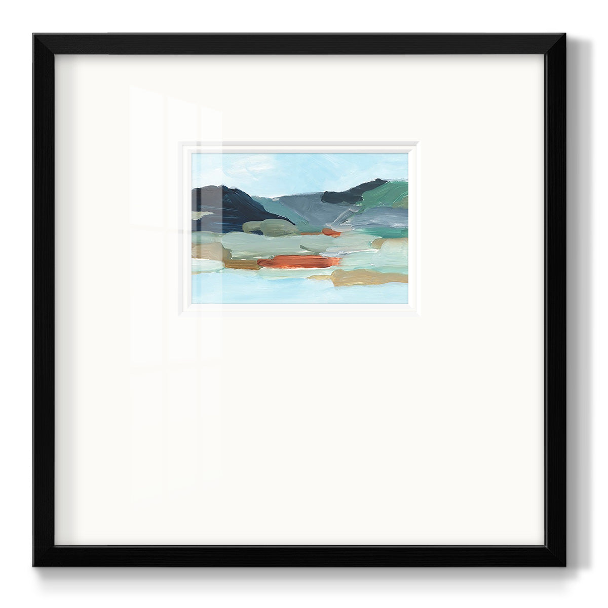 Autumn Mountains II - Double Matboard Framed Print