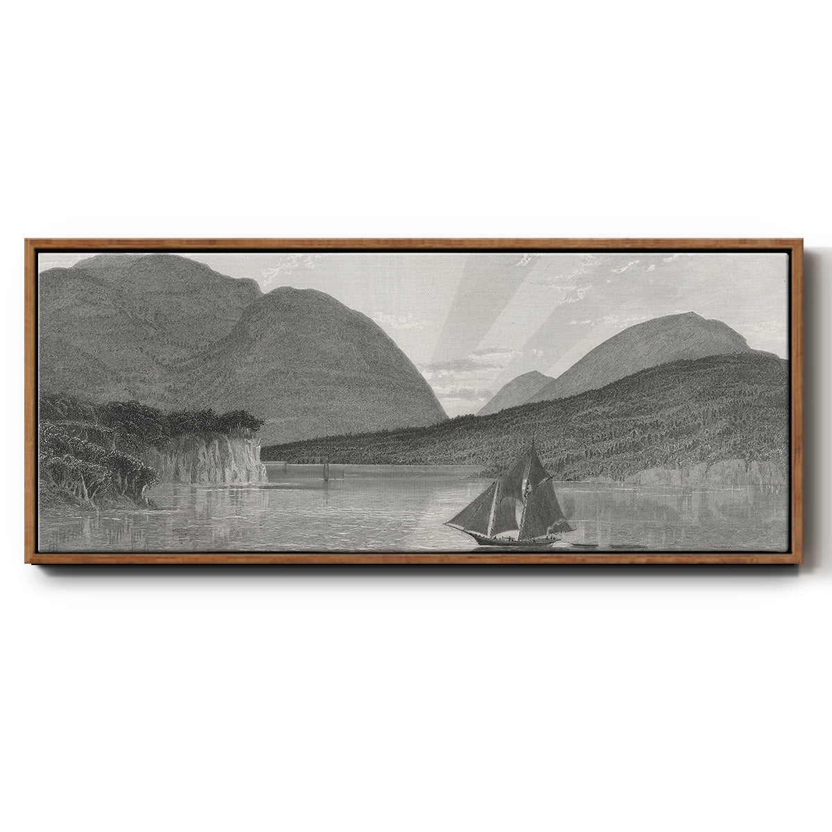 Mount Desert, Coast of Maine - Floater Framed Canvas Print
