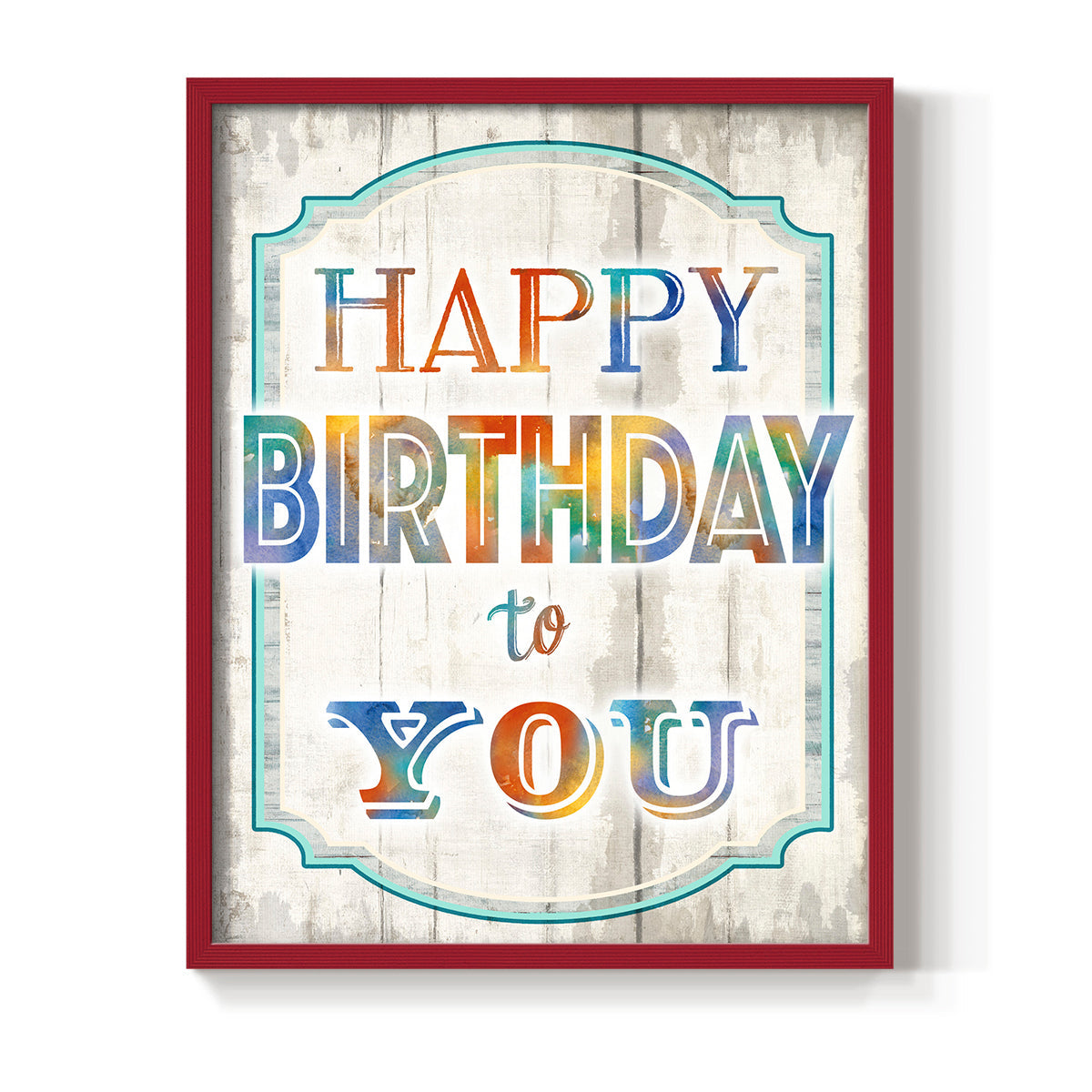 Happy Birthday to You - Restickable Framed Art Print