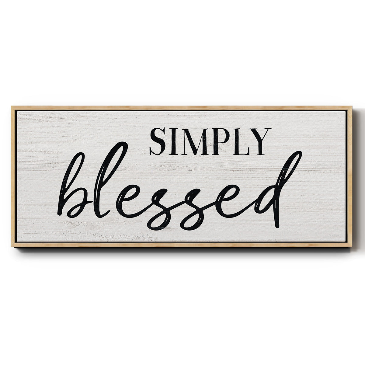 Simply - Floater Framed Canvas Print