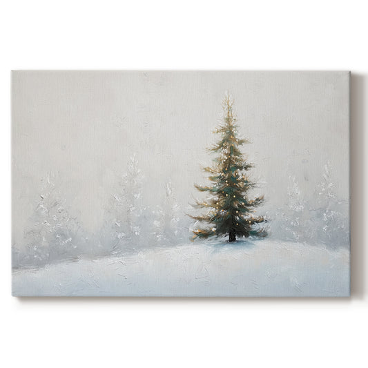 Sleigh of Frostlit Silence - Canvas Art Print