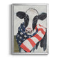 American Cow I - Modern Framed Canvas Print