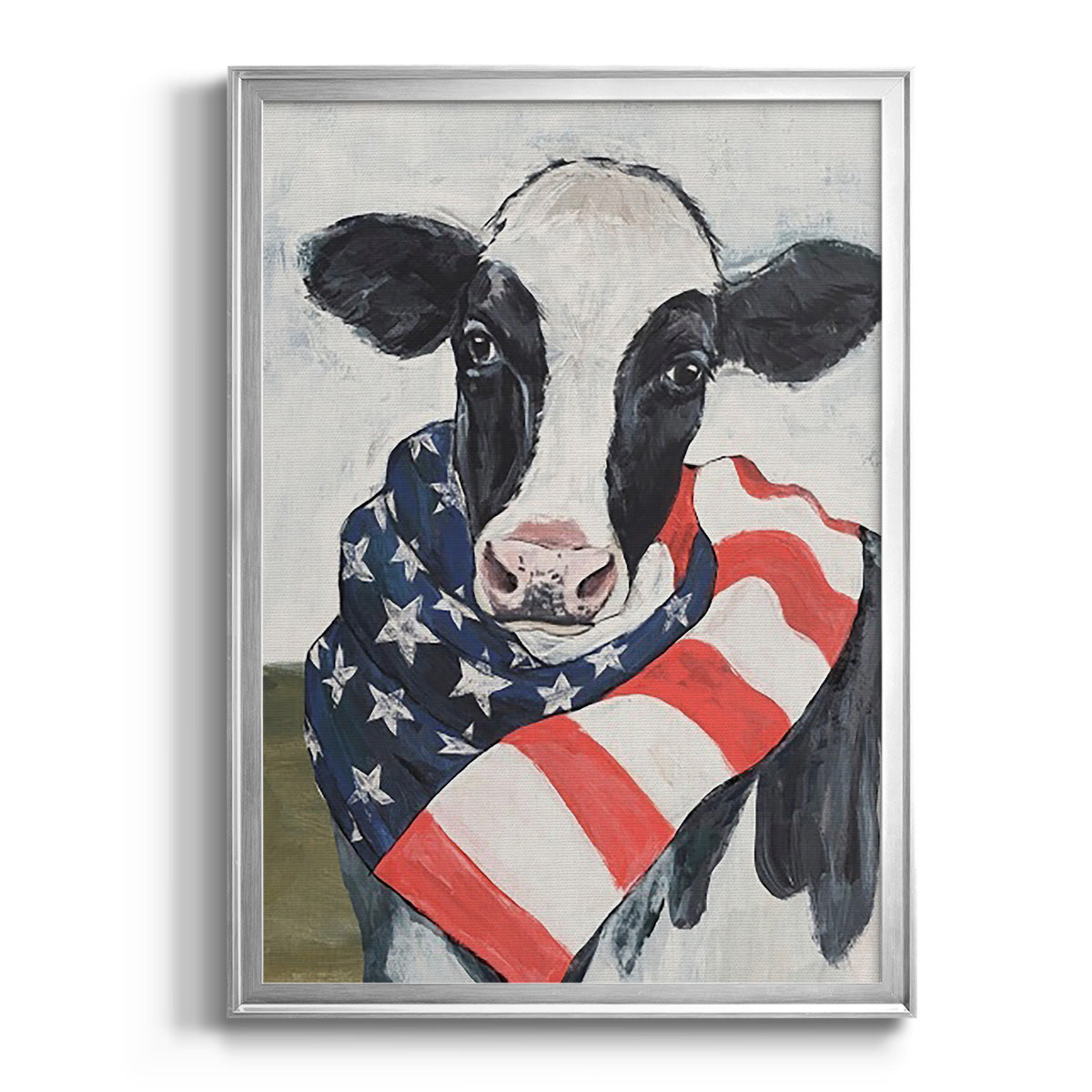 American Cow I - Modern Framed Canvas Print