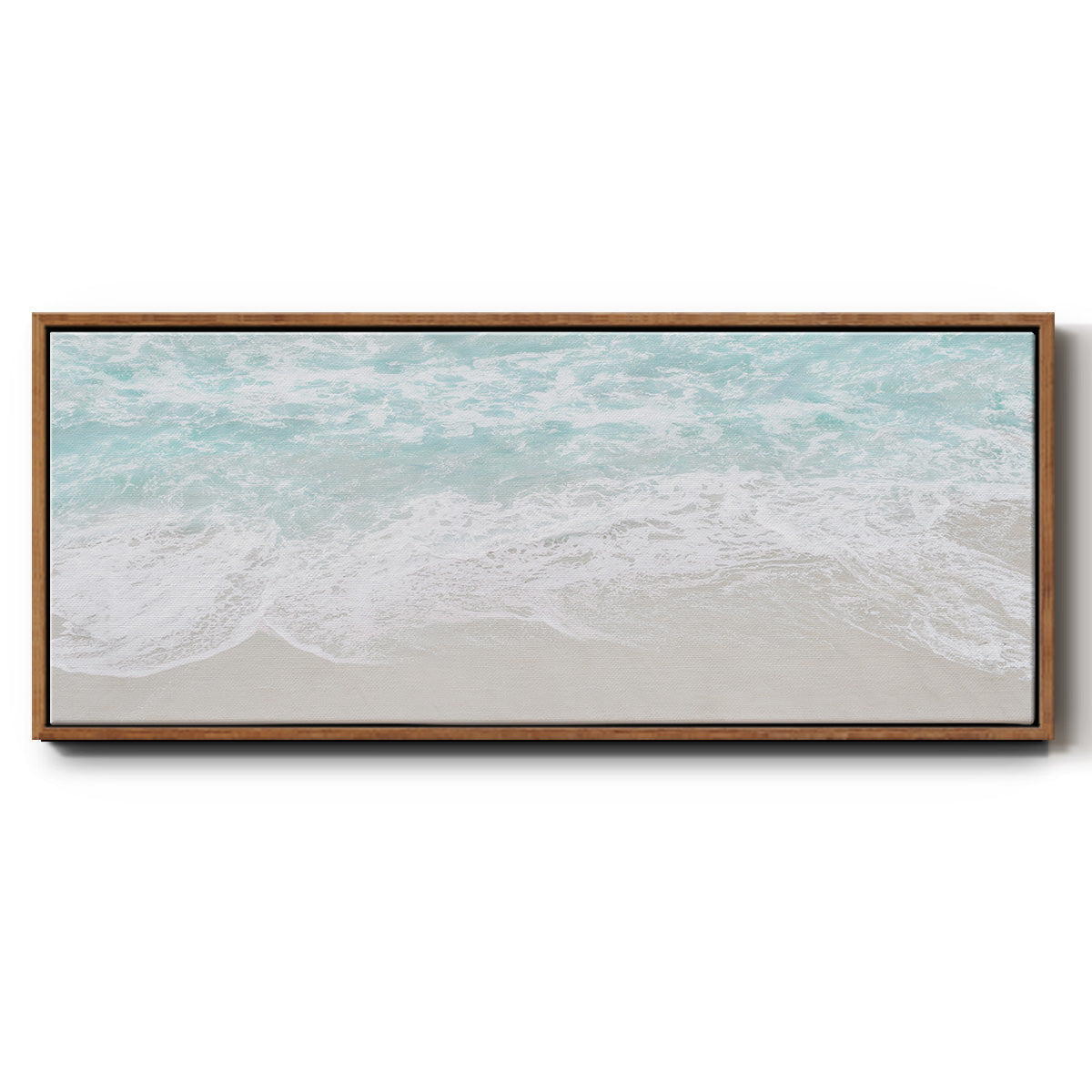 Coastline Tide - Floater Framed Canvas Print