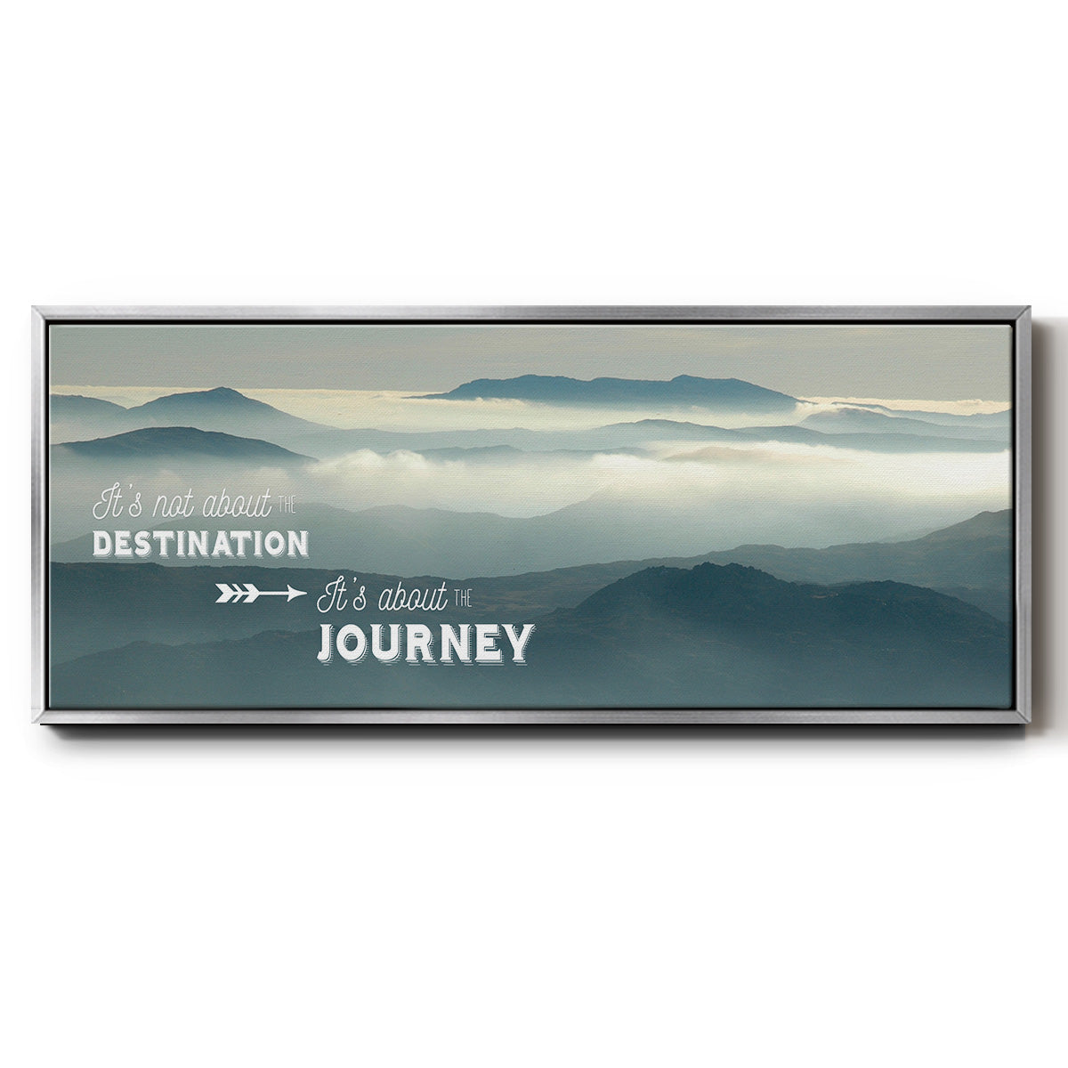 The Journey - Floater Framed Canvas Print