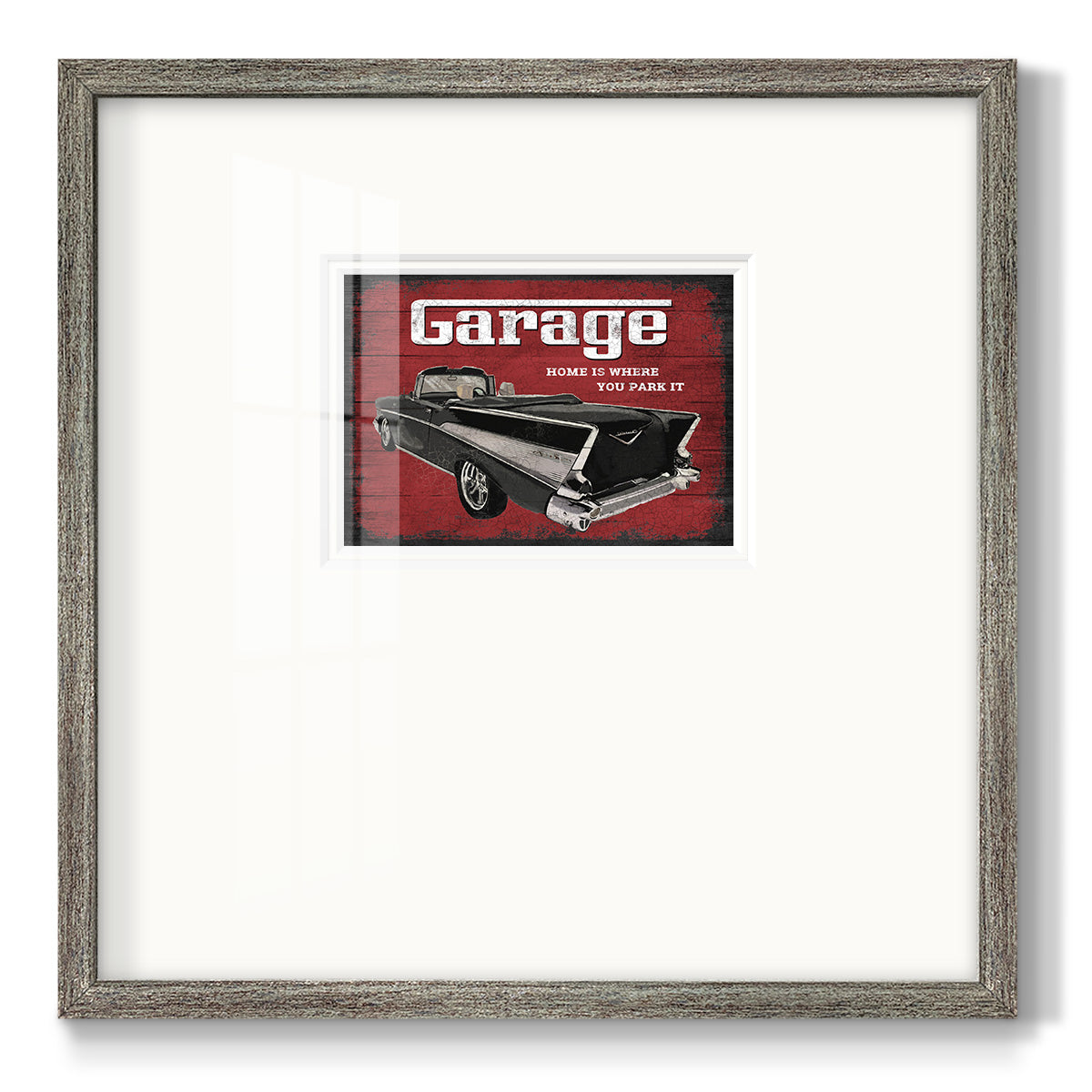 The Garage Premium Framed Print Double Matboard