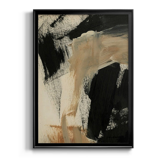Baked Paintstrokes IV - Modern Framed Canvas Print