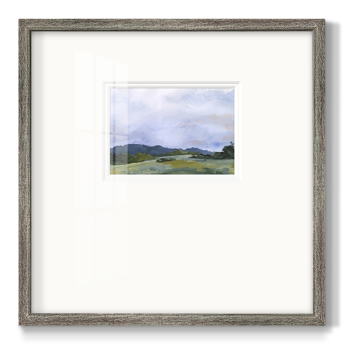 Pastoral Horizons II Premium Framed Print Double Matboard