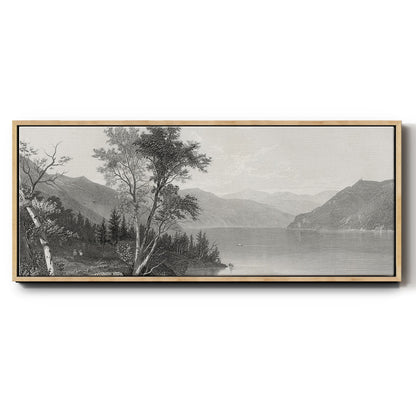 Lake George - Floater Framed Canvas Print