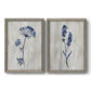 Indigo Botanical I - Premium Framed Canvas 2 Piece Set - Ready to Hang