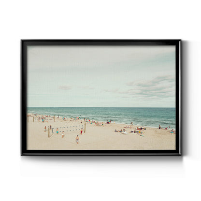 Day at the Beach - Modern Framed Canvas Print