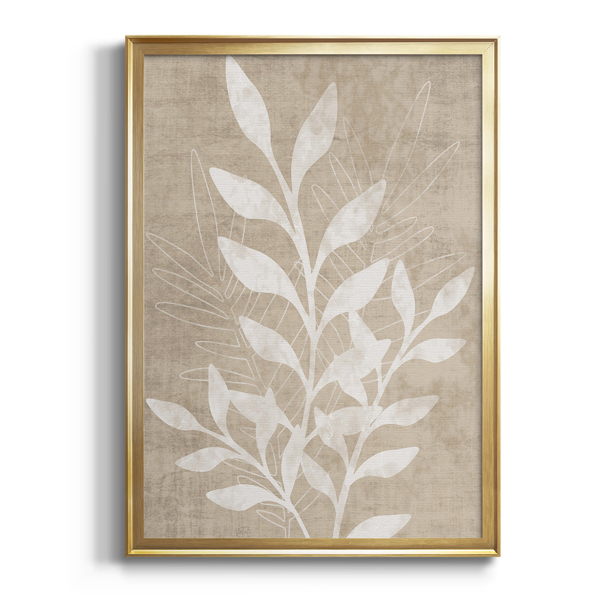 Foliage Retreat II - Modern Framed Canvas Print