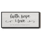 Greatest is Love - Floater Framed Canvas Print
