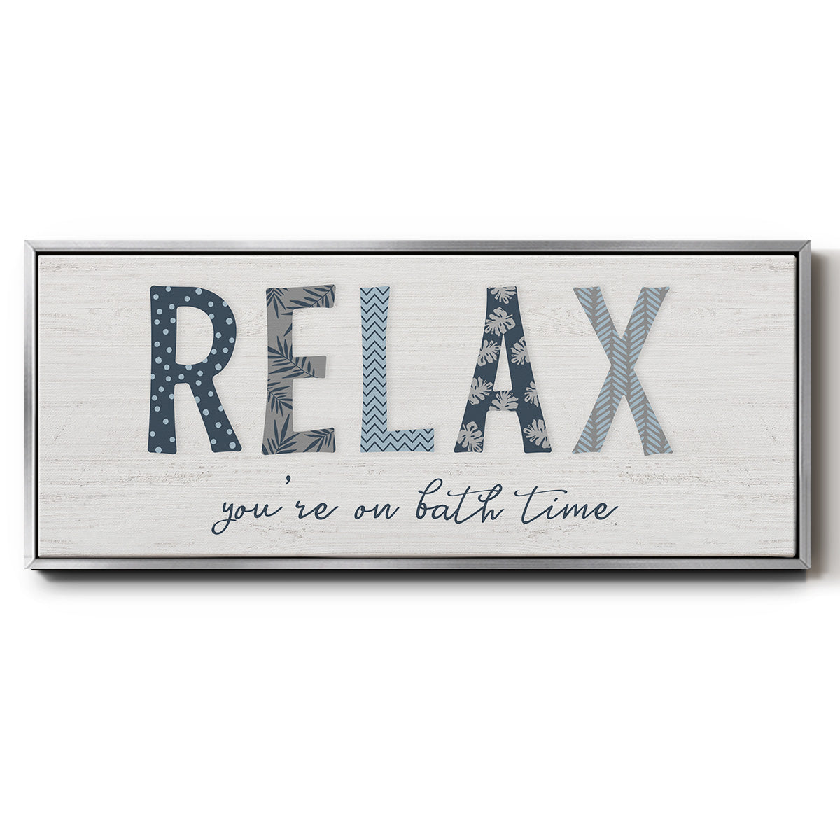 Relax - Floater Framed Canvas Print