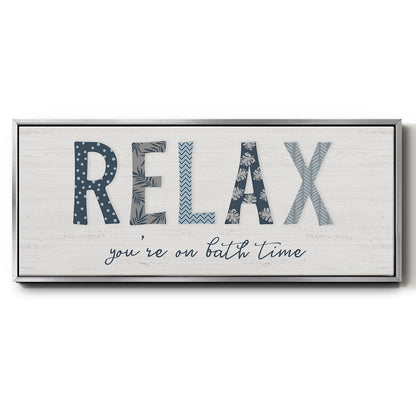Relax - Floater Framed Canvas Print
