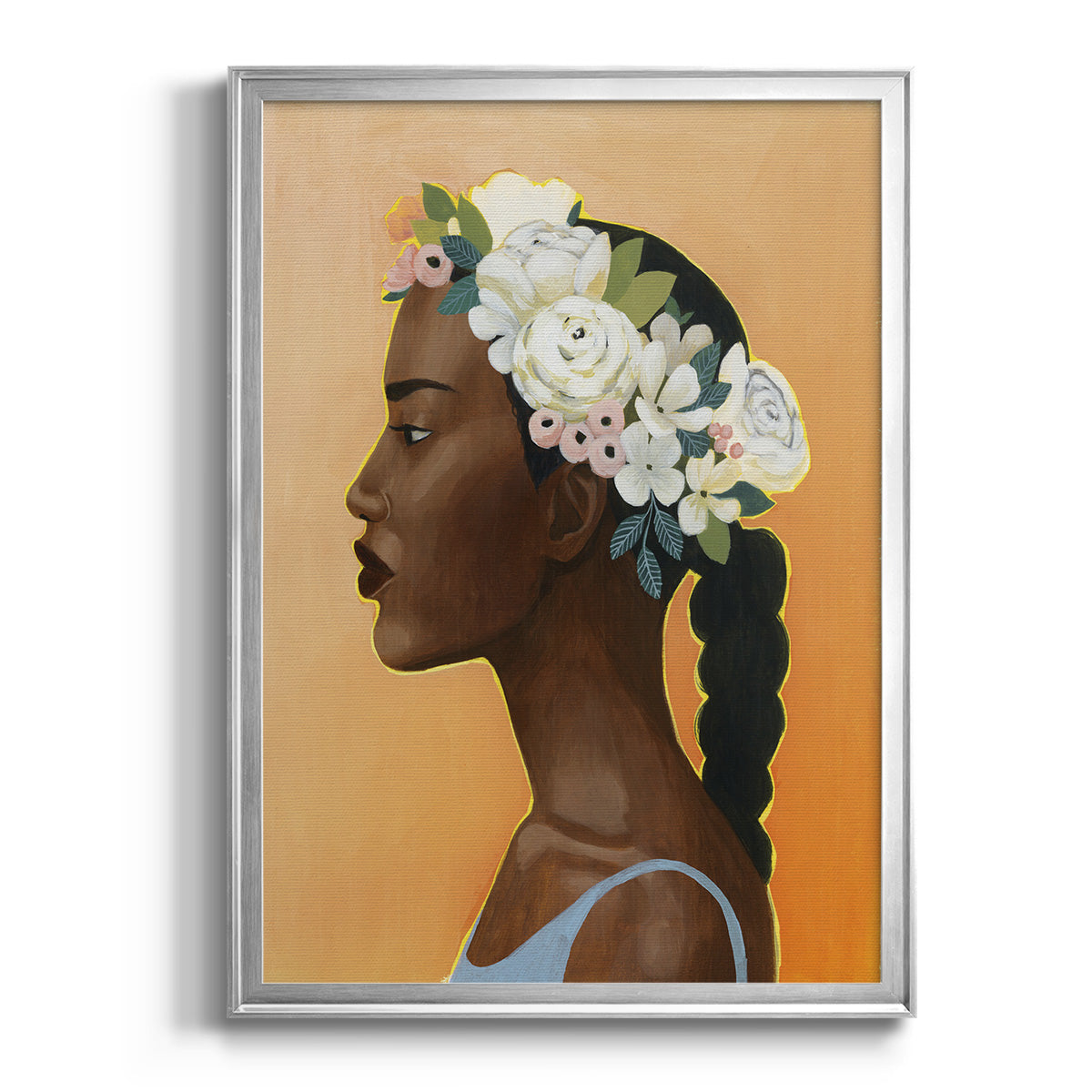 Modern Laurel II - Modern Framed Canvas Print