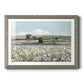 Vintage Poppy Valley - Barnwood Framed Art Print