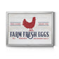 Farm Fresh Eggs Premium Classic Framed Canvas - Ready to Hang