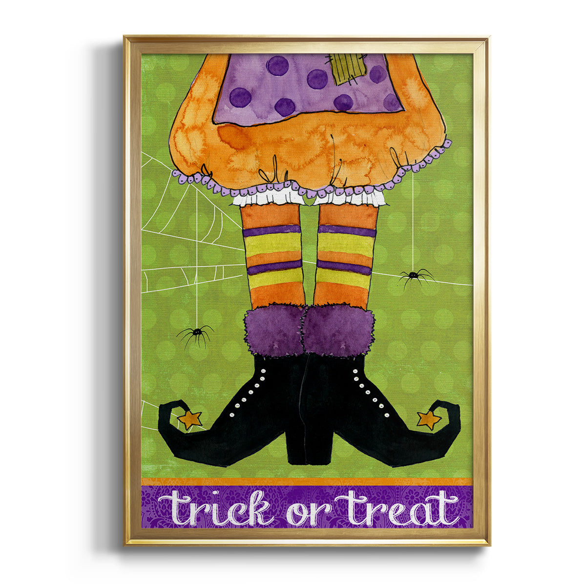 Trick or Treat - Modern Framed Canvas Print