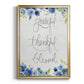 Grateful, Thankful, Blessed - Modern Framed Canvas Print