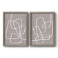 Linen Roundabout I - Premium Framed Canvas 2 Piece Set - Ready to Hang