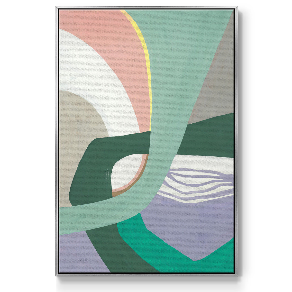 Merge Left - Framed Premium Gallery Wrapped Canvas L Frame - Ready to Hang