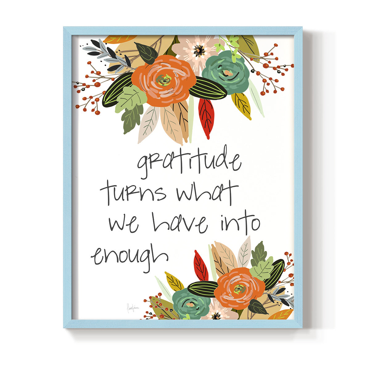 Illustrated Impressions II - Restickable Framed Art Print