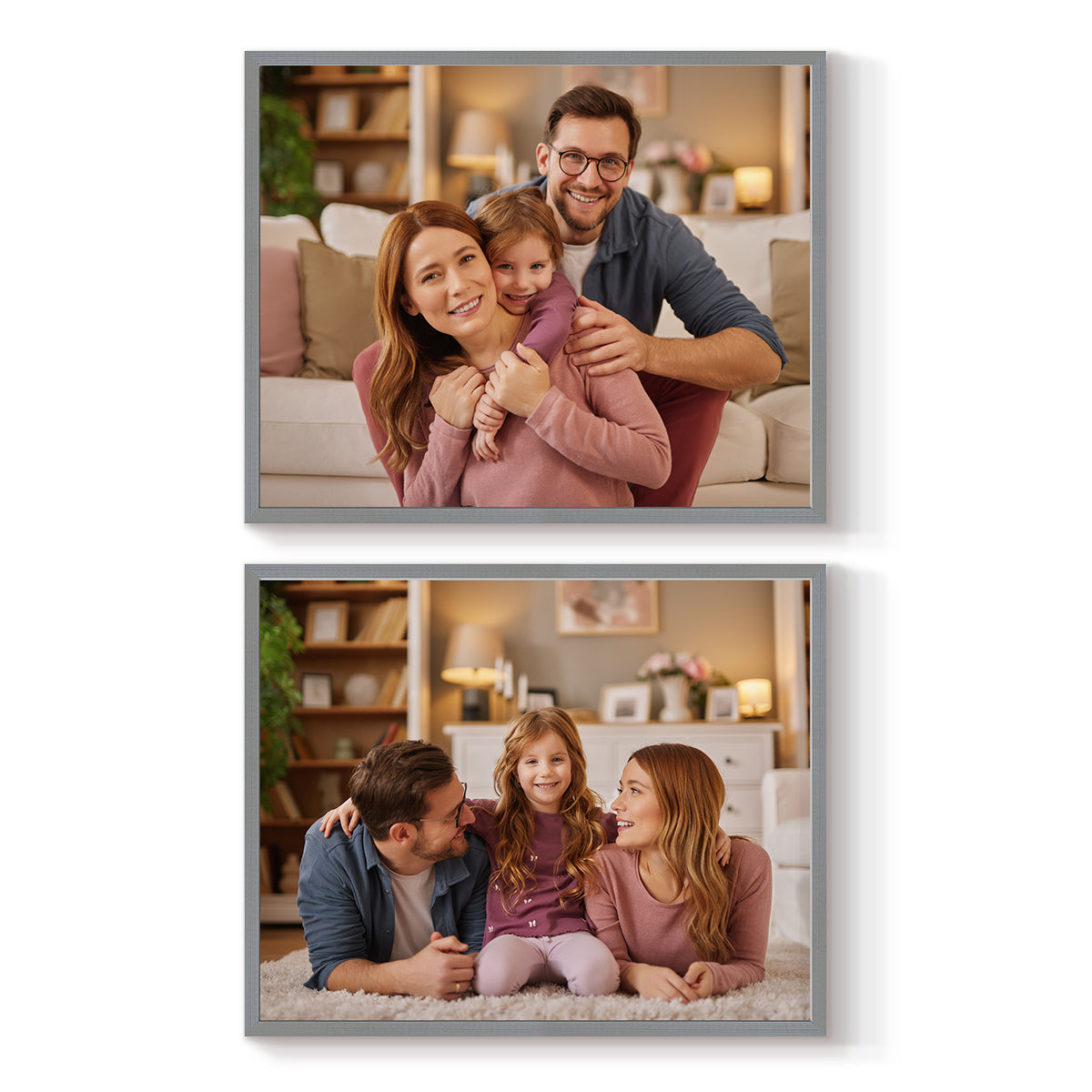 Set of 2 Restickable Custom Framed Photos - 20" x 16"