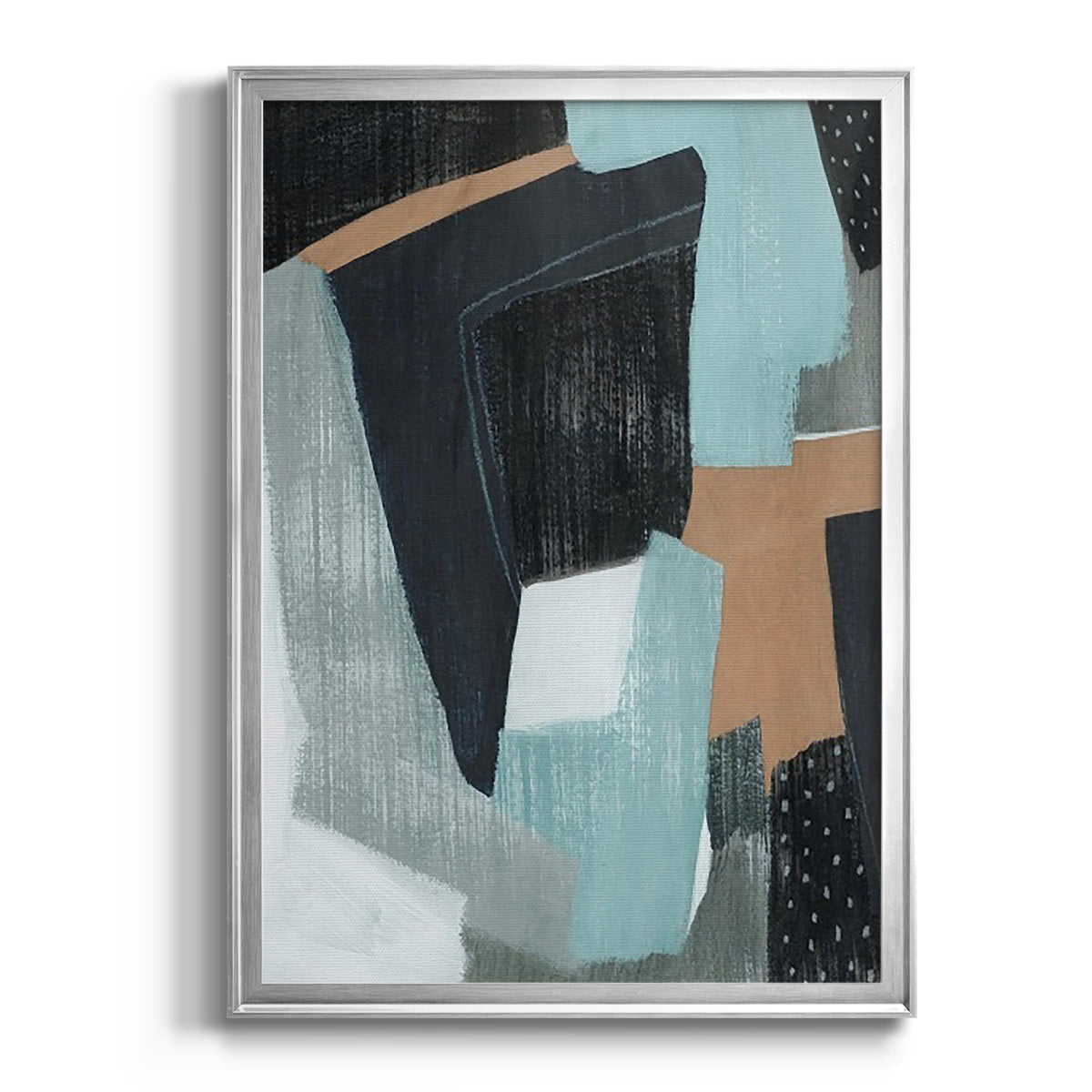 Tangerine Lagoon II - Modern Framed Canvas Print