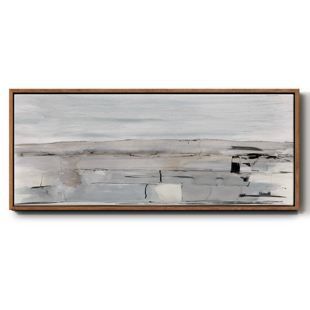 Faraway Field - Floater Framed Canvas Print