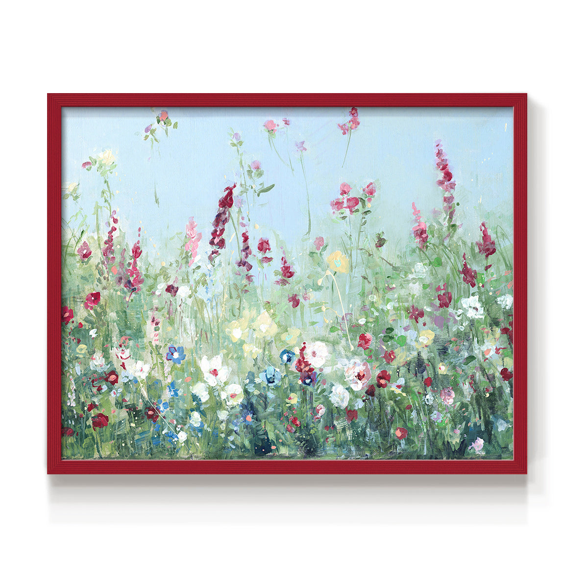 44433,wildflower,painting,landscape,meadow,flowers,nature,floral,tranquility,blue sky,colorful blooms,spring,artwork,garden,close-up,day scene,brush strokes,natural beauty,environment,botanical,flora,creative,serene,beauty,home decor,contemporary,visual art,scenic,summer,color palette,vivid,natural light,scenic view,inspiration,art gallery,elegant,Re-stickable,Plants & Flowers