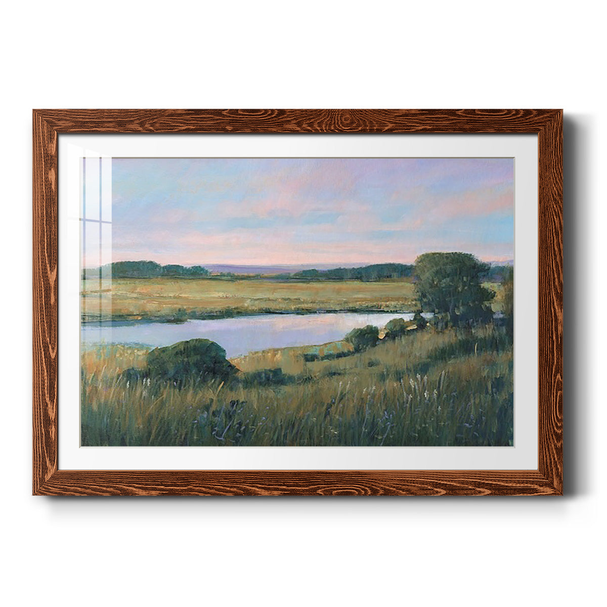 Spring Marsh II - Barnwood Framed Art Print