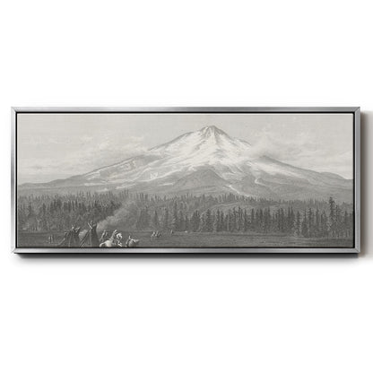 Mount Shasta - Floater Framed Canvas Print