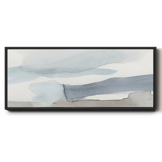 Coastal Tones II - Floater Framed Canvas Print