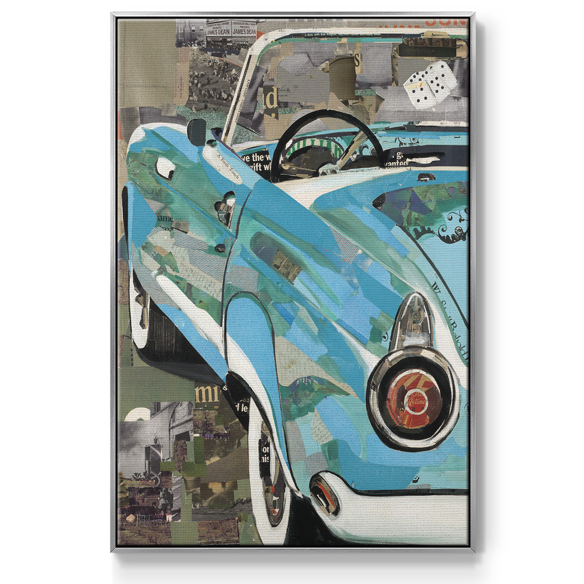 Thunderbird - Framed Premium Gallery Wrapped Canvas L Frame - Ready to Hang