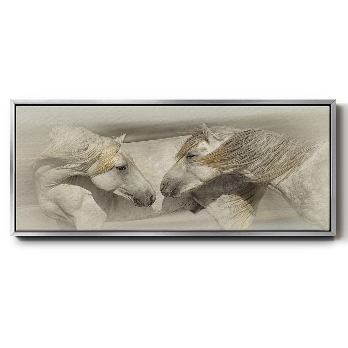 Old Acquaintances - Floater Framed Canvas Print