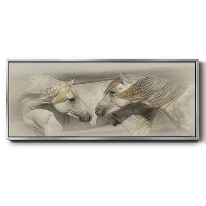 Old Acquaintances - Floater Framed Canvas Print