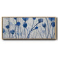 Blue Day Garden - Floater Framed Canvas Print