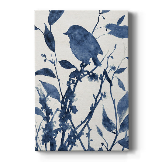 Bluebird Silhouette II - Canvas Art Print