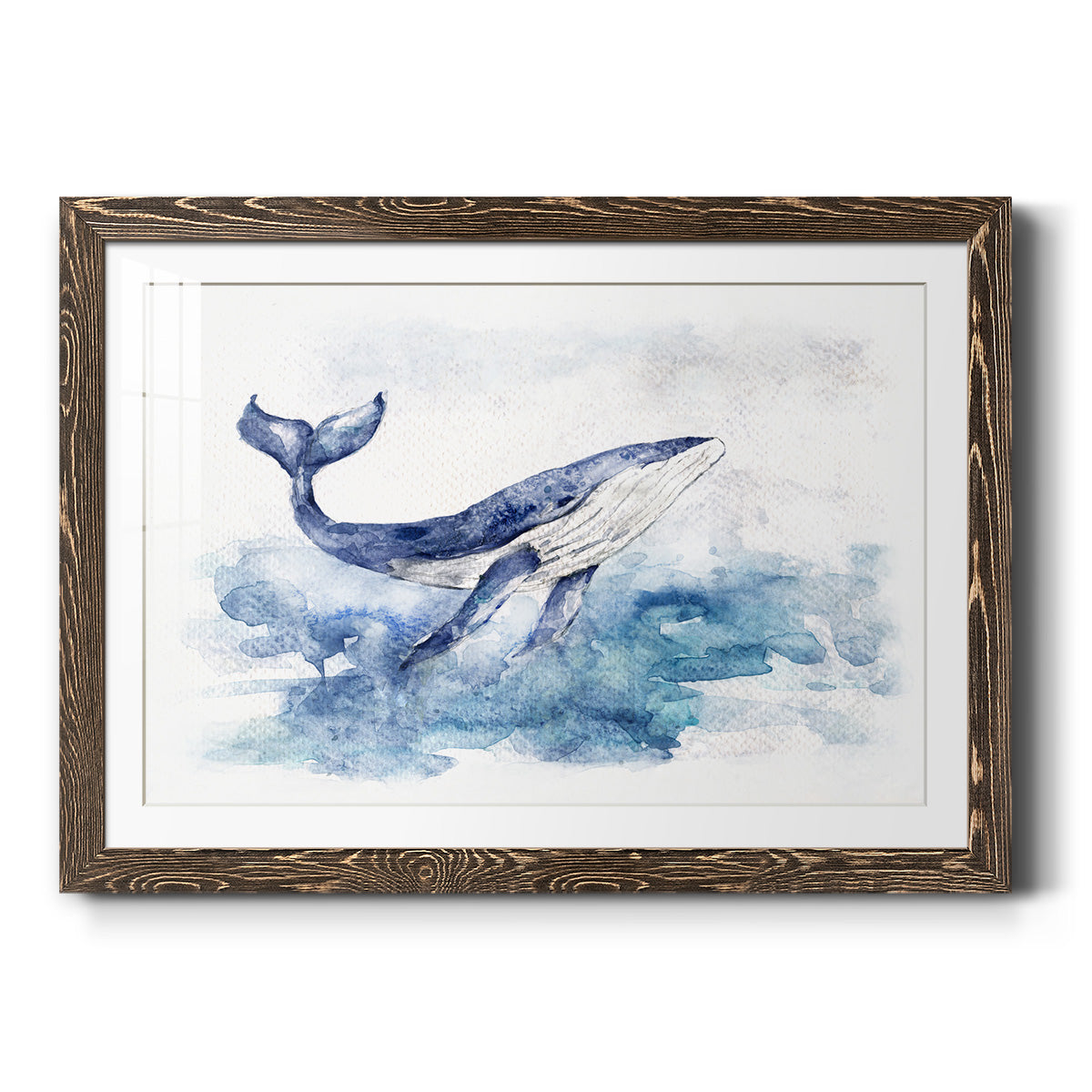 Beautiful Breach - Barnwood Framed Art Print