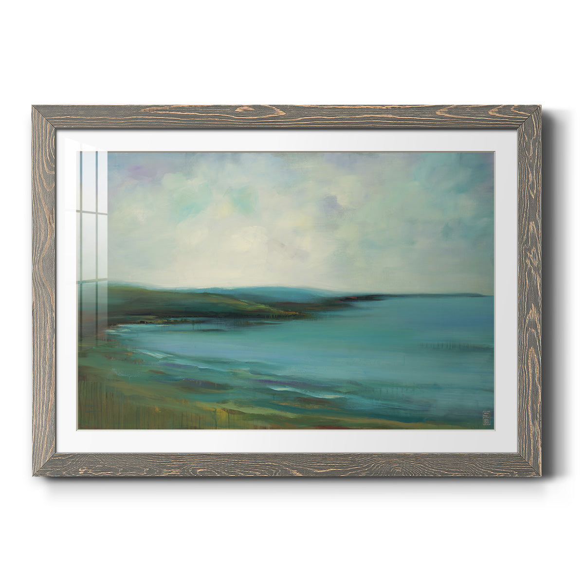 The Sound - Barnwood Framed Art Print