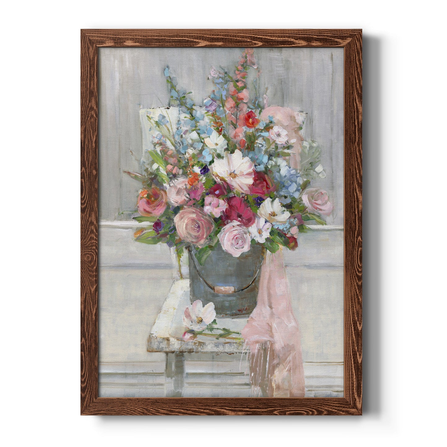 Sit Down For A Spell - Premium Canvas Framed in Barnwood - Ready to Hang