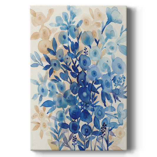 Blueberry Floral II - Canvas Art Print