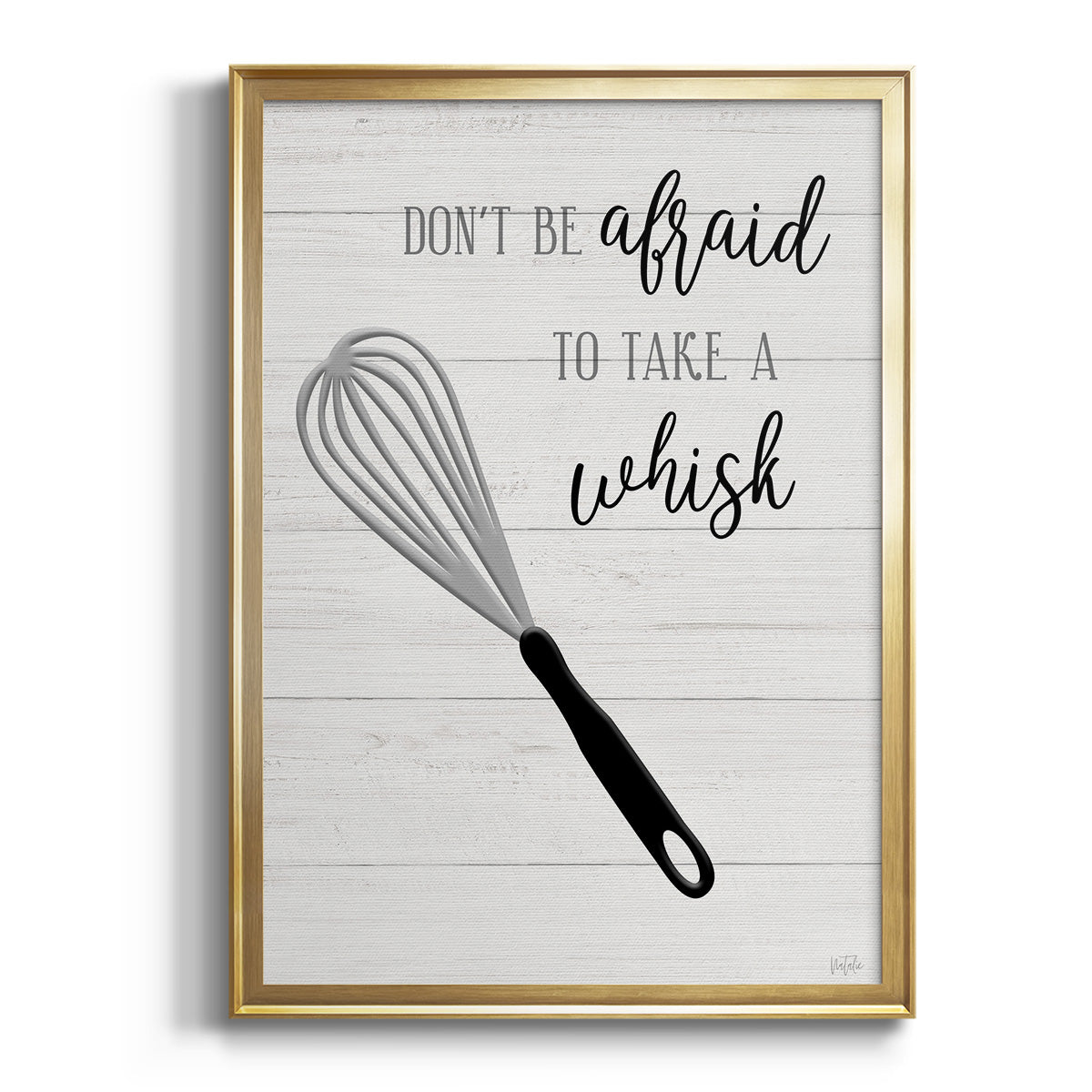Take A Whisk - Modern Framed Canvas Print